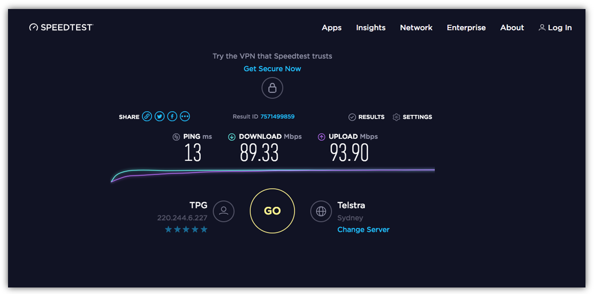 Speedtest интернета